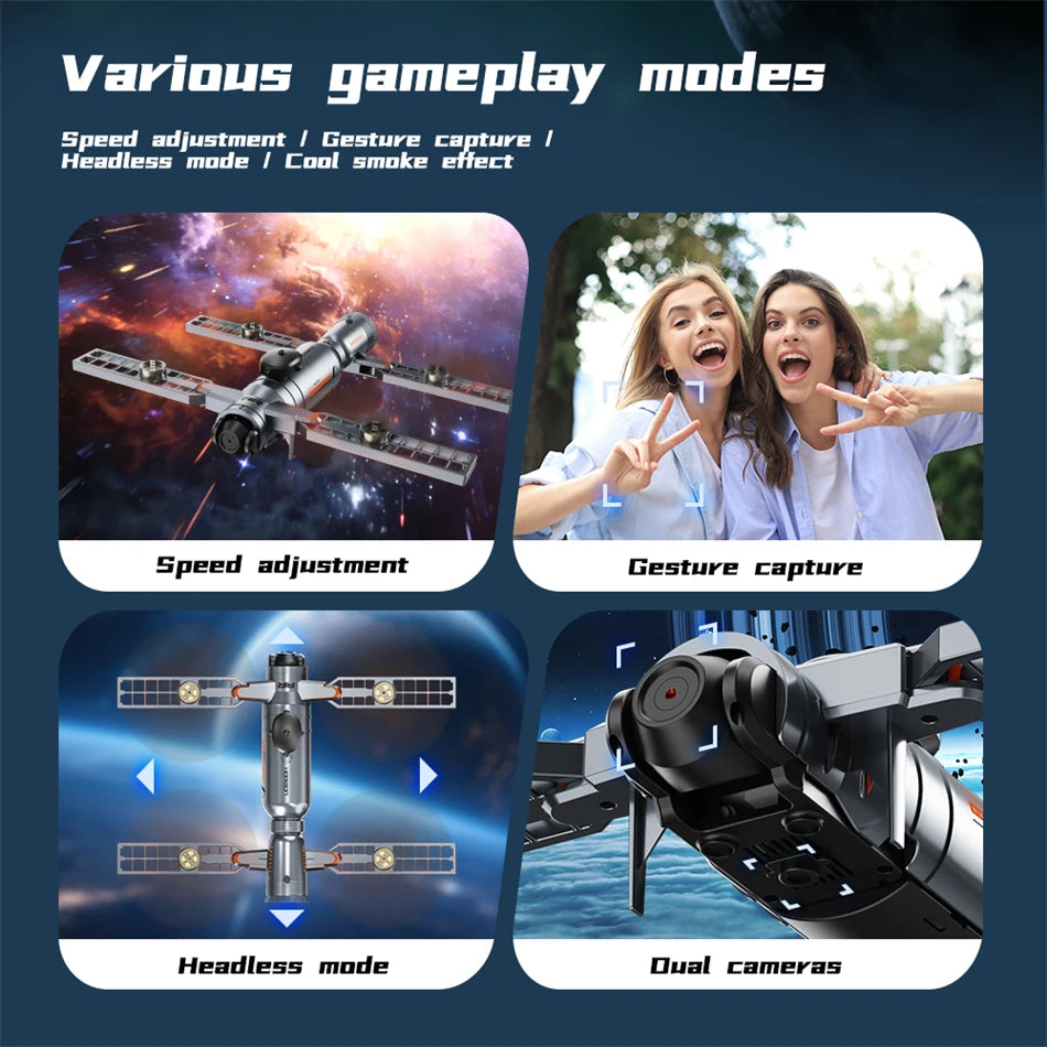 Professional HD Dual Camera 5G Brushless 360° Obstacle Avoidance New AE22 4.3-inch screen spray Drone 8K RC Quadcopter Toy Gift