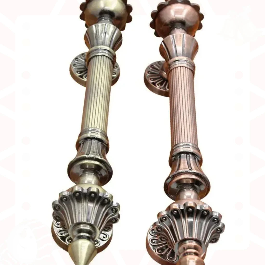 1PCS Chinese Thickened Zinc Alloy Glass Door Handle European Solid Wood Door Handle Antique Sliding Handle