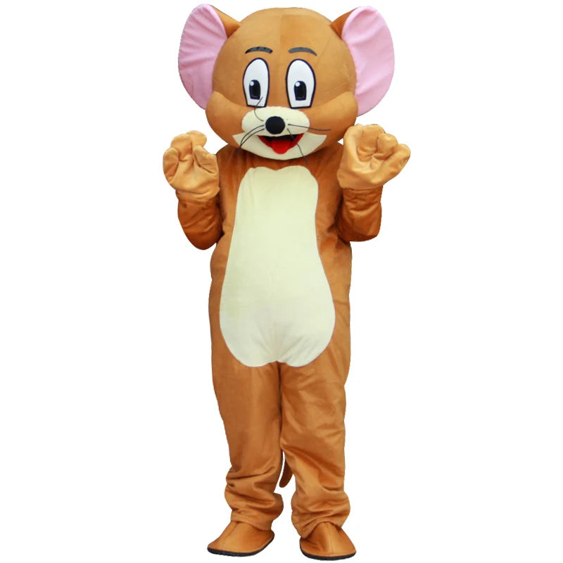 Hot Grey Cat and Brown Mouse Mascot Costume Anime Cartoon Characters Advertising Event Party Christmas Costume for Adults Kids