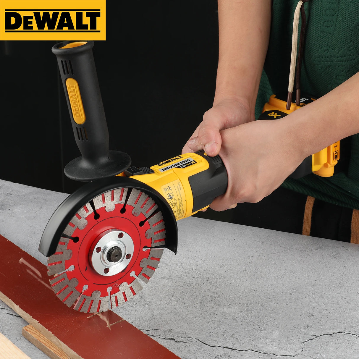 DEWALT lithium battery charging trimming machine multifunctional cutting machine wireless polishing machine DCG405NT 125MM