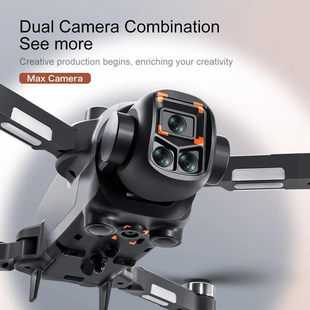 Lenovo V156 MAX 8K Drone with Screen Remote Control Brushless ESC 4K HD Dual Camera GPS drone Quadcopter Avoidance Gift