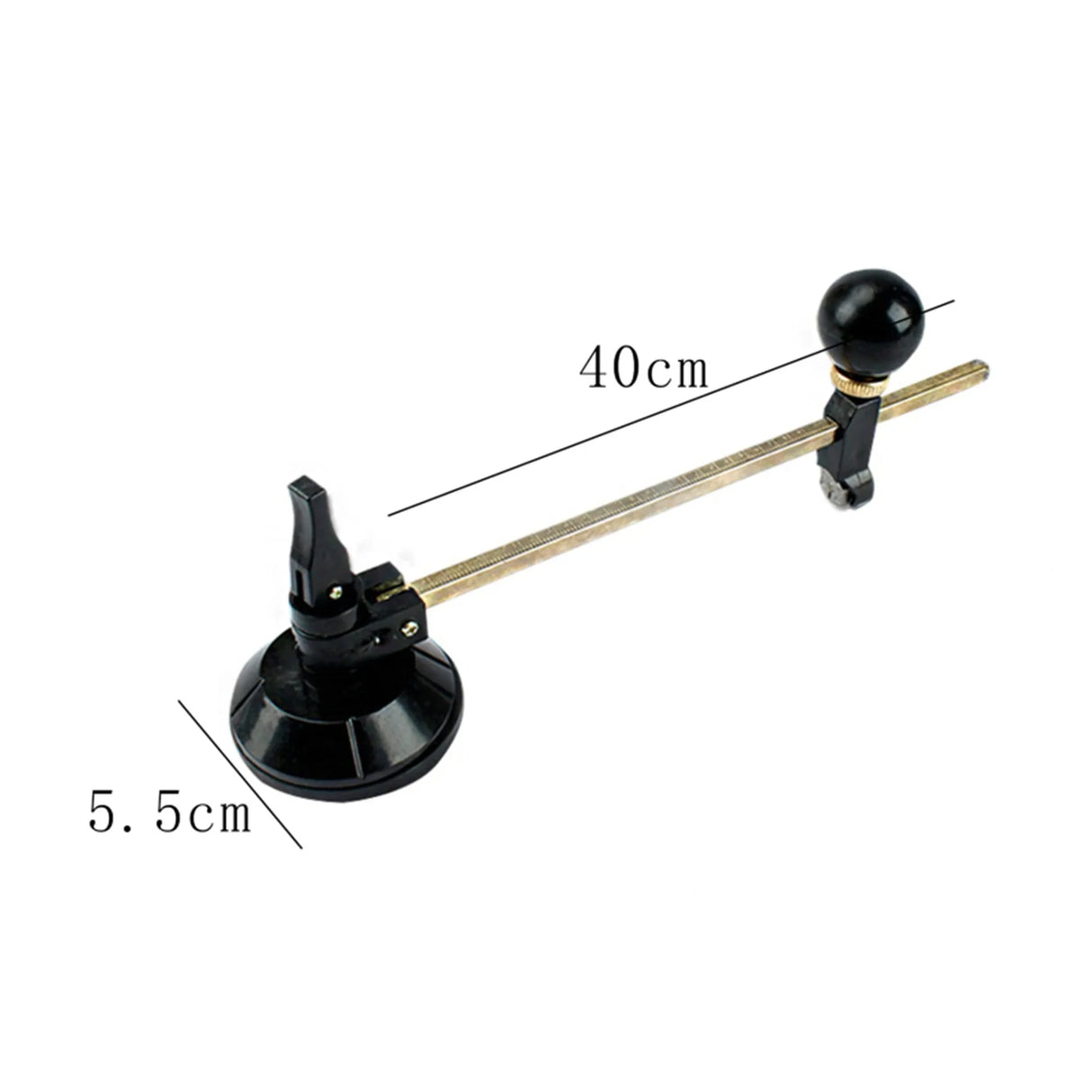 Circular Glass Cutter Glass Compass Gauge Cutter Alloy Adjustable Compasses Suction Cup Cutter Window Hole Opener Glass Process