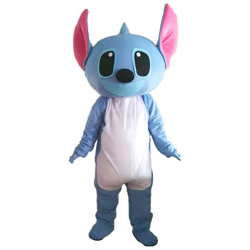 High Quality Blue Lilo & Stitch Cartoon character Mascot Costume Disney Advertising Fancy Dress Animal Mickey Mouse Cosplay