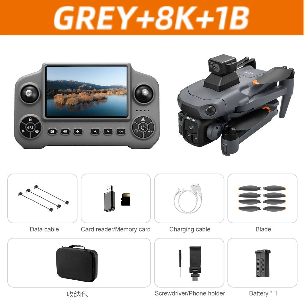Lenovo Drone GPS RC 8K Professional HD Aerial Photography Laser obstacle avoidance Aircraft Quadcopter Three-axis gimbal Dron