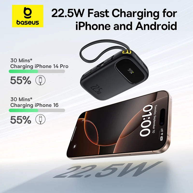 Baseus 10000mAh portable power bank 5W fast charging