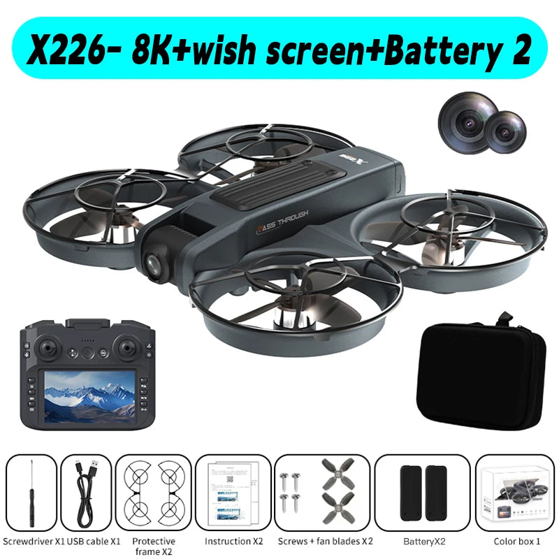 Lenovo Mini Drone X226/X226VR Drones 4K Professional Remote Control Helicopter Plane RC Dron Quadcopter Toys Gift for Kids