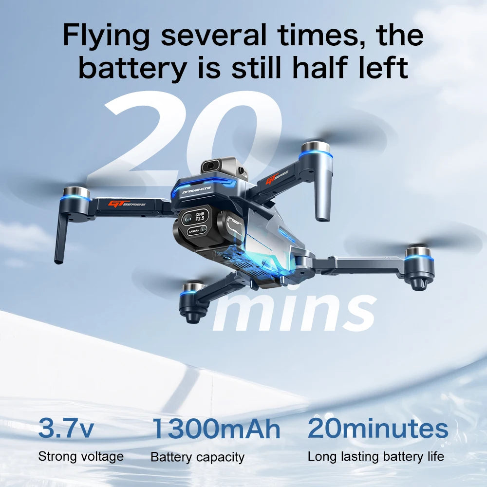 Lenovo GT8 GPS Foldable Drone 8K Dual Camera 5G WIFI FPV Brushless Optical Flow Obstacle Avoidance RC Aerial Quadcopter