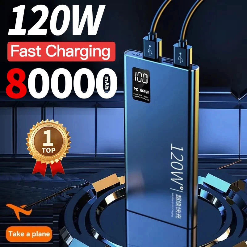 Xiaomi 80000mAh portable power bank 120W fast charging