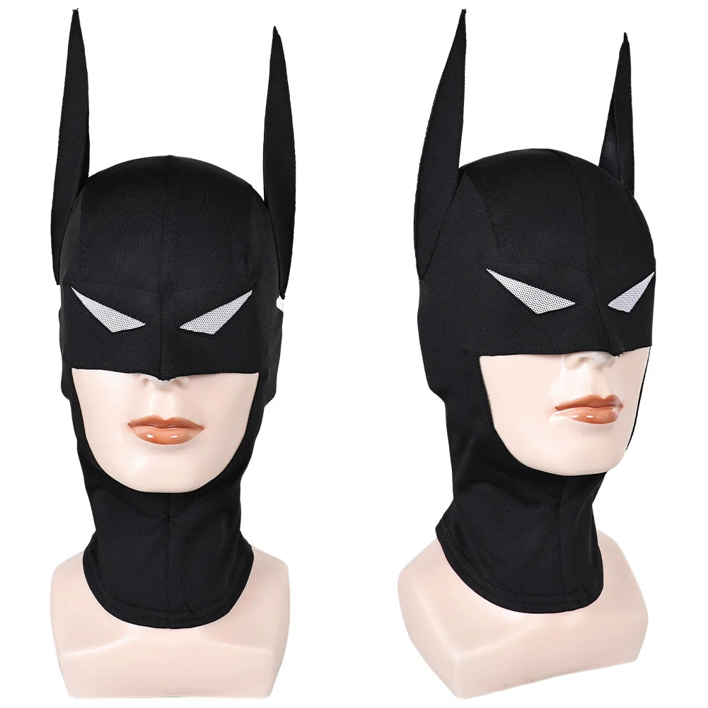 Bat Men Cosplay Costume Bruce Superhero Disguise for Adult Man Jumpsuit Cloak Bat Mask Bodysuit Halloween Carnival Party Clothes