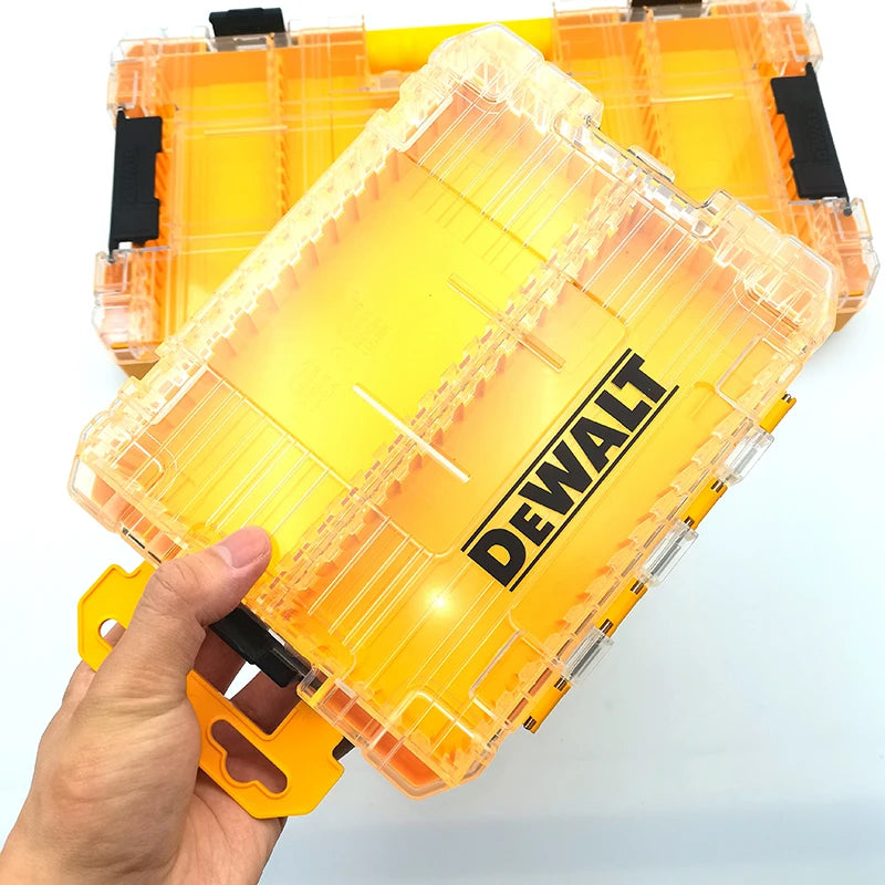DEWALT Original TSTAK Yellow Tool Accessories Storage Box Drill Bit Support Containment Mini Tough Case