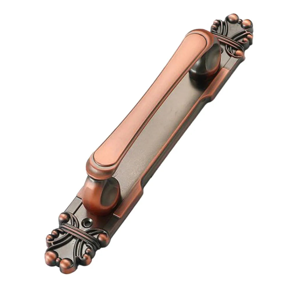 Door Handle European Antique Exposed Wooden Sliding Push-pull Door Handle For Furniture Cabinets Drawers Wardrobes Hardware