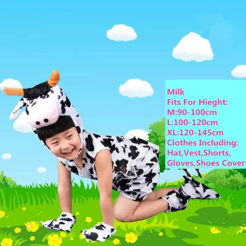 Cute Multiple Animal Costume Children Kids Boys Girls Summer Short Cosplay Costumes Carnival Party Dress Halloween
