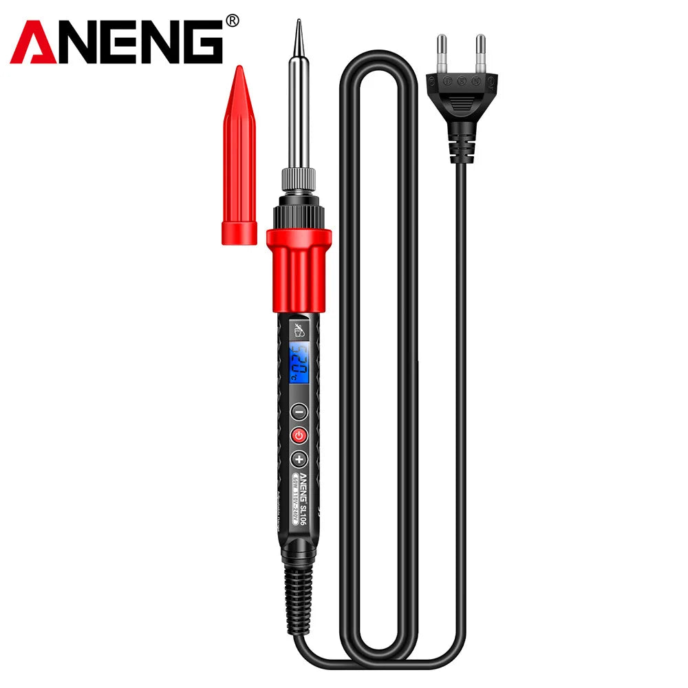 ANENG SL106 Electric Soldering Irons Adjustable Temperature Welding Solder Rework Station Heat Pencil Tip Repair Tools 110V/220V