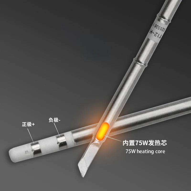 1pc T12 Soldering Iron tips Replacement Various models of Tip Electric Soldering Iron Tip T12- D4 D52 J02 JS02 BC3 CF4 KF KL