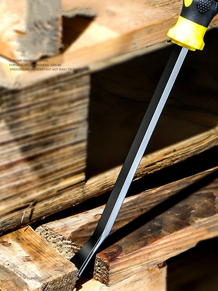 Multi-Function Long Pry Bar 8 12 18 24 inch Motorcycle Tire Crowbar Strike Cap Nail Puller Heavy Duty Car Repair Hand Tools CV-R