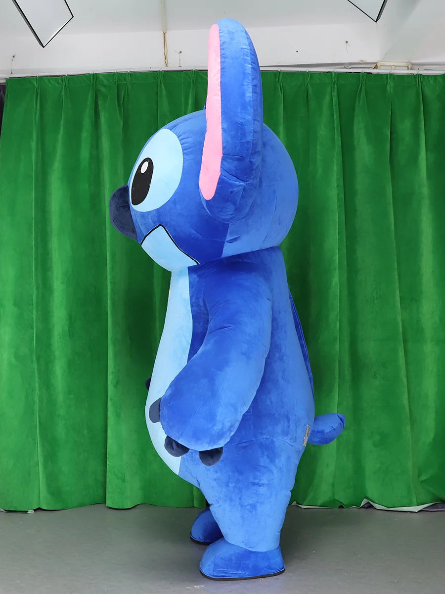 Giant Stitch-es Inflatable Mascot Costume Anime Pink Angel Character Suits Party Animal Adult Cosplay Performance Fancy Dress
