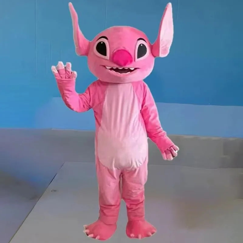 Cosplay Blue Lilo & Stitch Mascot Costume Disney Anime Cartoon Doll Suits Mouse Mickey Minnie Role Play Fancy Dress Carnival Par