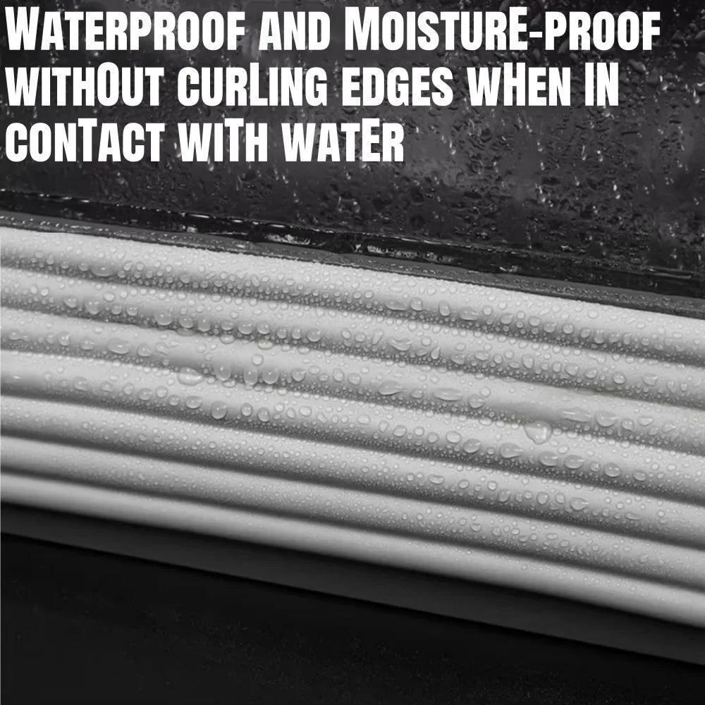 5Roll Acoustic Foam Window Sealing Strip Self-adhesive for Door Window Windproof Tape Door Serl Gap Air Leakage Filling Strip