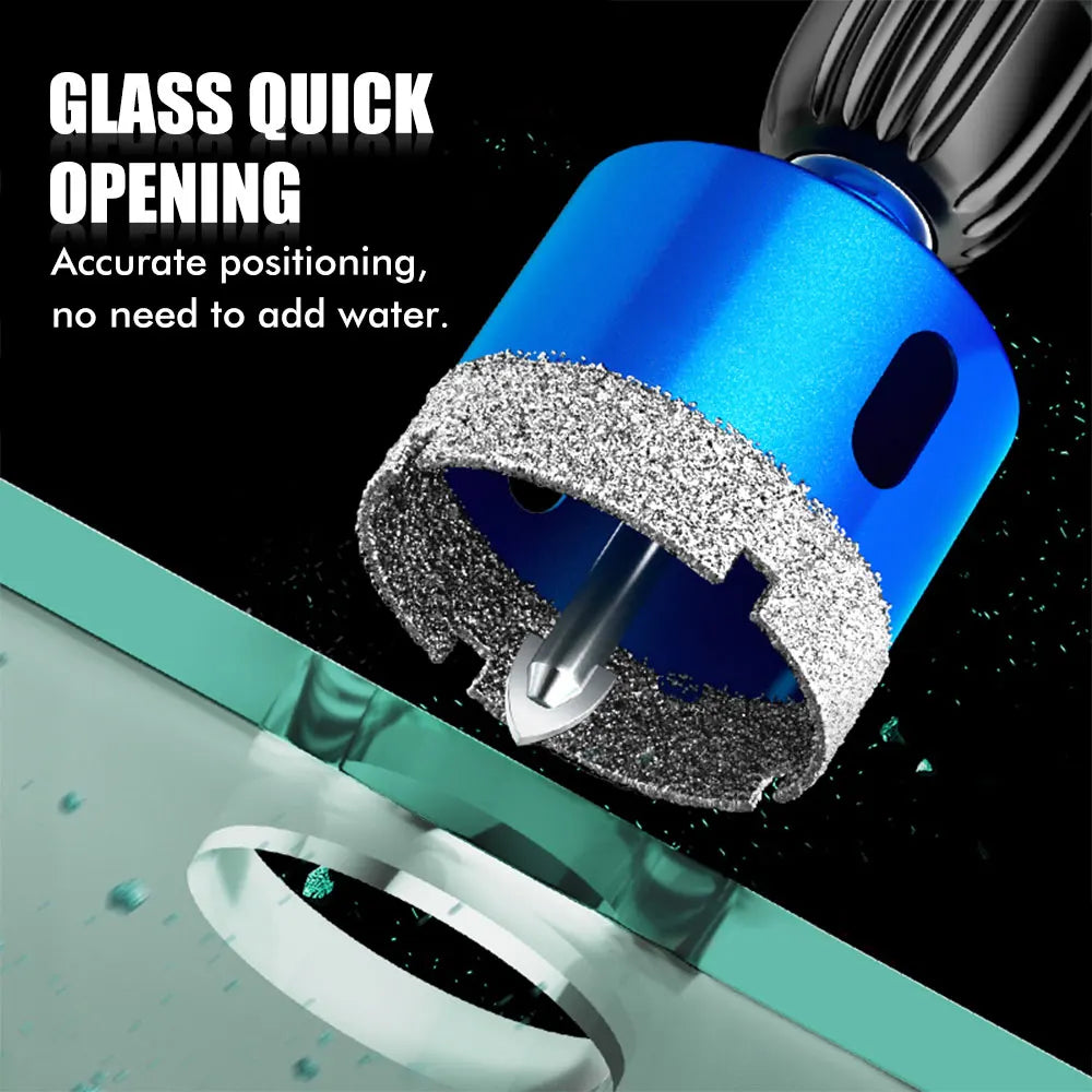 1pcs 18-110MM Diamond Coated Drill Bits Set Ceramic Tile Hole Saw with position drill for Glass Marble Granite Stone Porcelain