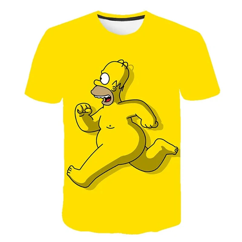 The Simpsons Homer 3d Print T-Shirt Bart Simpson House Clothing Homer Simpsons Costume Men/women Family t-Shirt