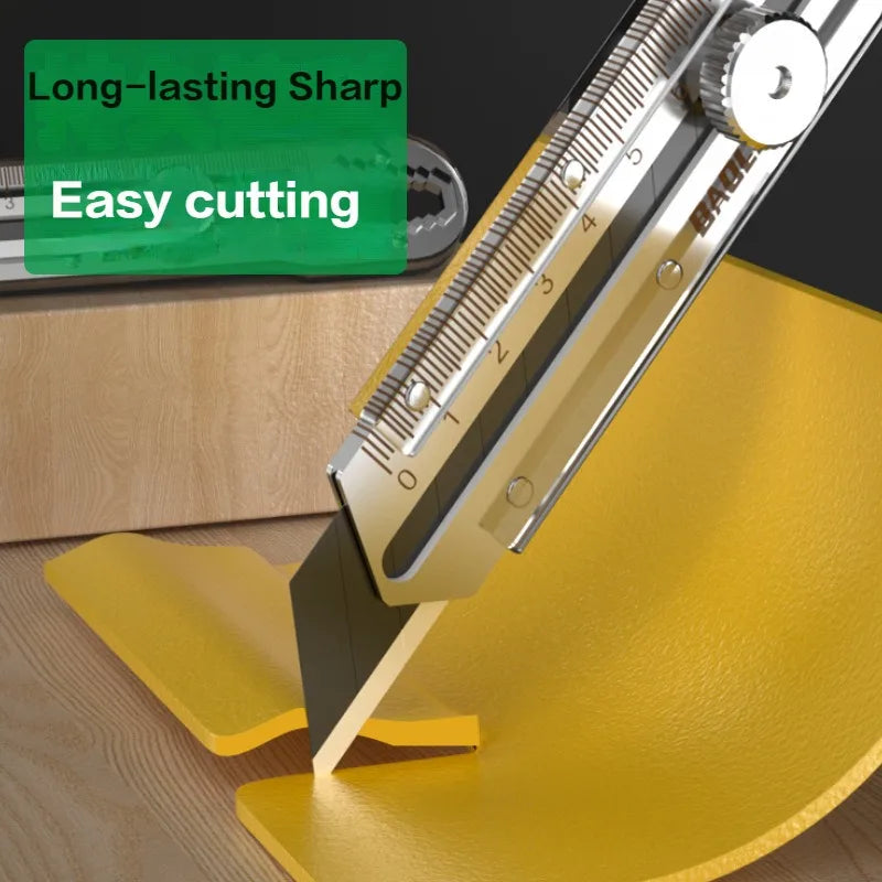 Utility Knife Box Cutter 8 In 1 Mutipurpose Stainless Steel Retractable Heavy Duty Waterproof Snap off Cutter Knife And Blades