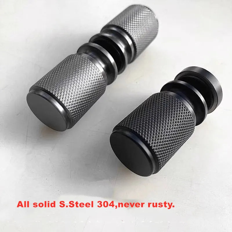 Solid 304 stainless steel single hole shower room handle bathroom glass door handle glass cabinet door small handle(SJ-5310S)