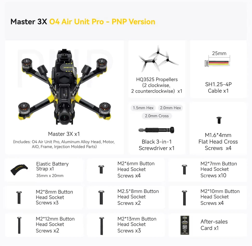 SpeedyBee Master 3X Modular O3/O4 Pro HD Digital VTX FPV Drone