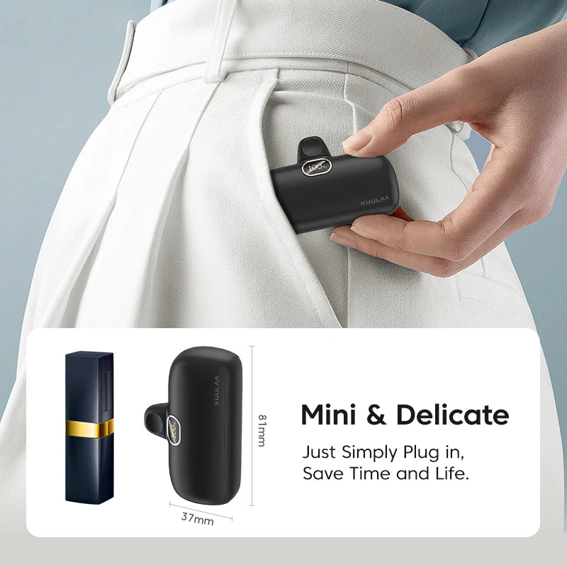 KUULAA 5000mAh portable power bank