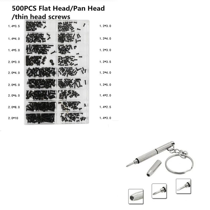 Mini Screw Nuts Laptop Computer Assemble Repair Screws Fastener Set For Repairing Sunglass Phone