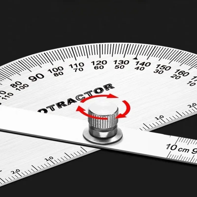 Goniometer Stainless Steel Metal Multi-Angle Finder Measuring Protractor