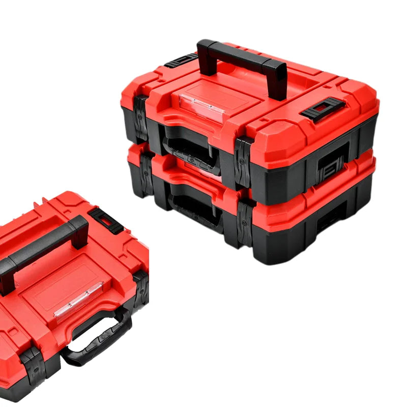Stackable Tool Box Portable Hardware Storage Box Heavy Duty Tools Case Electric Drill Tool Storage Case Garage Tool Organizer