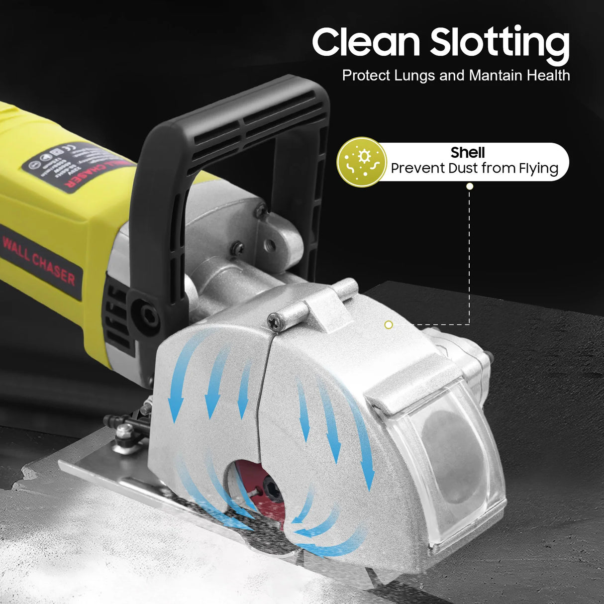 4000W Wall Slotting Machine Electric Wall Chaser Groove Cutting MachineSteel Concrete Cutting Machine 220V