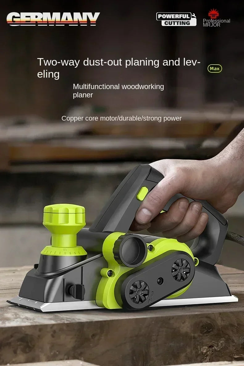220V Multi-functional Electric Planer with Handheld Design for Woodworking Electric Planer for Small Scale Woodworking C