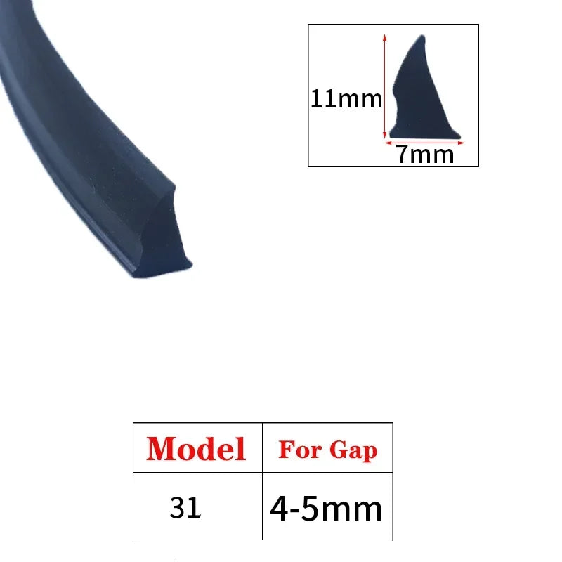 1/3/5M Door And Window Sealing Strip Aluminum Windproof Alloy Fixed Glass Gap Three T Type Fill The Card Slot Rubber Strips