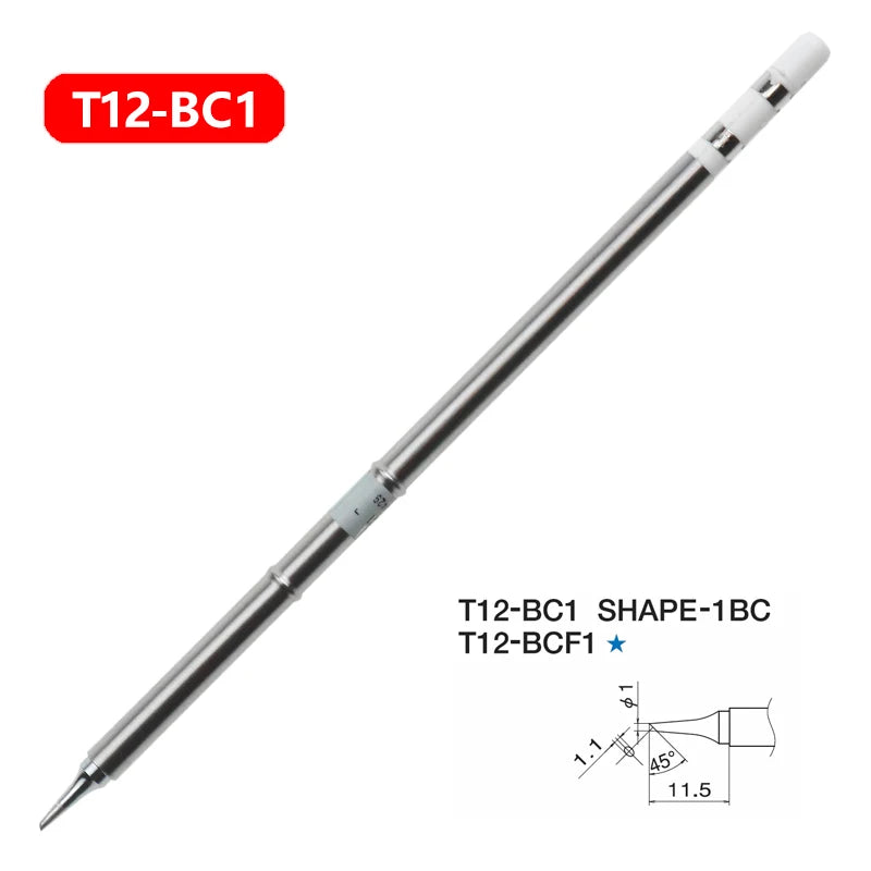 1pc T12 Soldering Iron tips Replacement Various models of Tip Electric Soldering Iron Tip T12- D4 D52 J02 JS02 BC3 CF4 KF KL