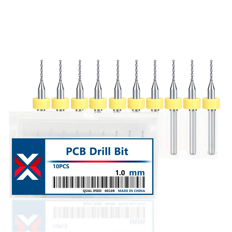XCAN 0.1mm-2.0mm Import Carbide PCB Drill Bits Print Circuit Board Mini CNC Drilling Bit Set