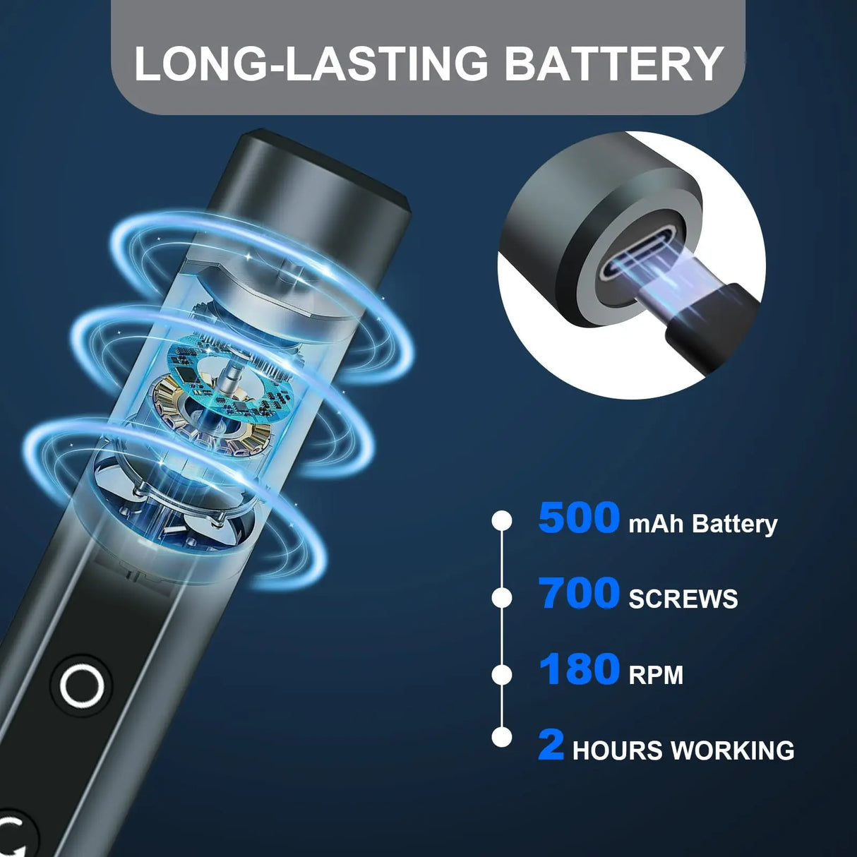 Glacok S6 Max 5-Speed Torque Precision Electric Screwdriver Set DIY 3.7V Rechargeable Screwdriver iPhone Disassembly Repair Tool