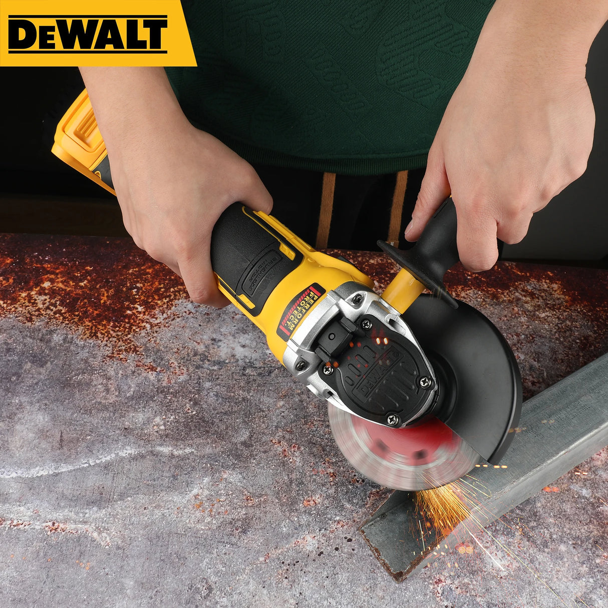 2025 DEWALT DCG405FN/NT 125mm flat head angle grinder bare machine tool cutting machine 20V lithium battery brushless tools