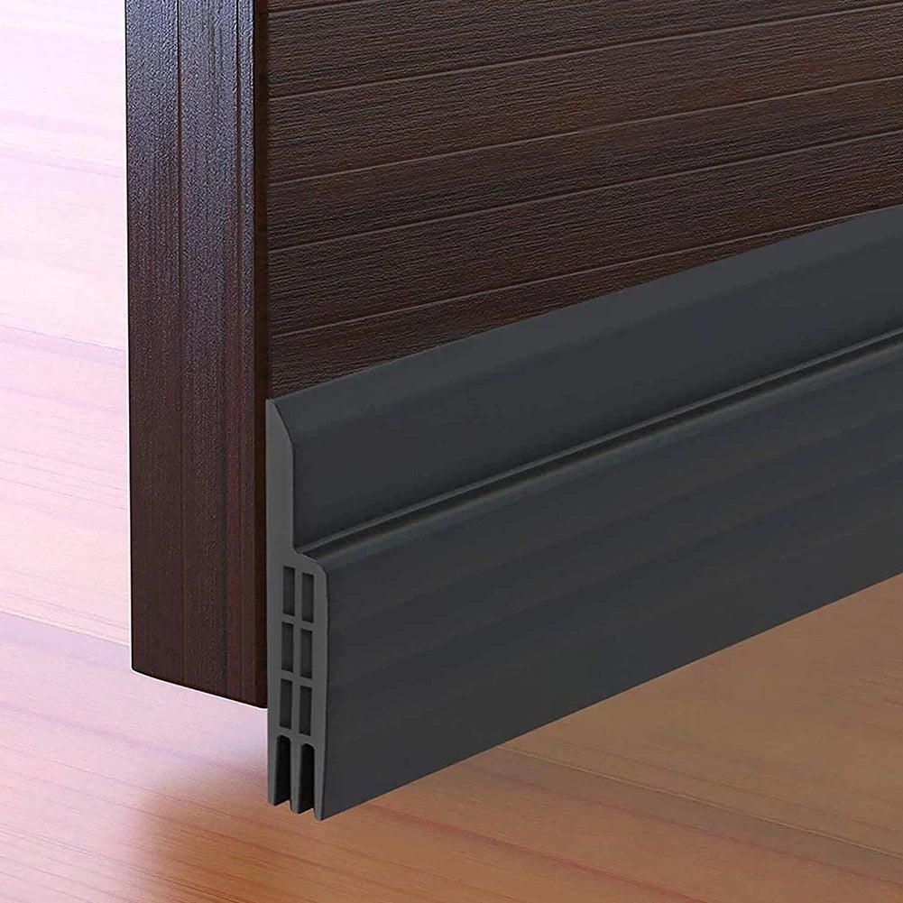 100cm Rubber Door Bottom Weatherstripping Triple Soundproof Design For Frameless Sliding Doors Cabinets Closets Shower Rooms