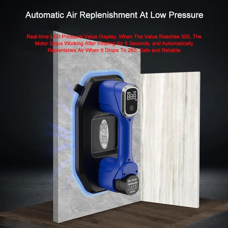 2025 New Industrial Grade Electric Vacuum Suction Cup 300KG Load Heavy Duty Granite Tile Glass Lifter