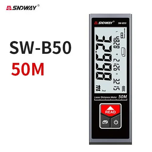 Mini Metal Laser Distance Meter Rechargeable Rangefinder High Accuracy 40M 50M 60M Measuring Tape Construction Measuring Tool