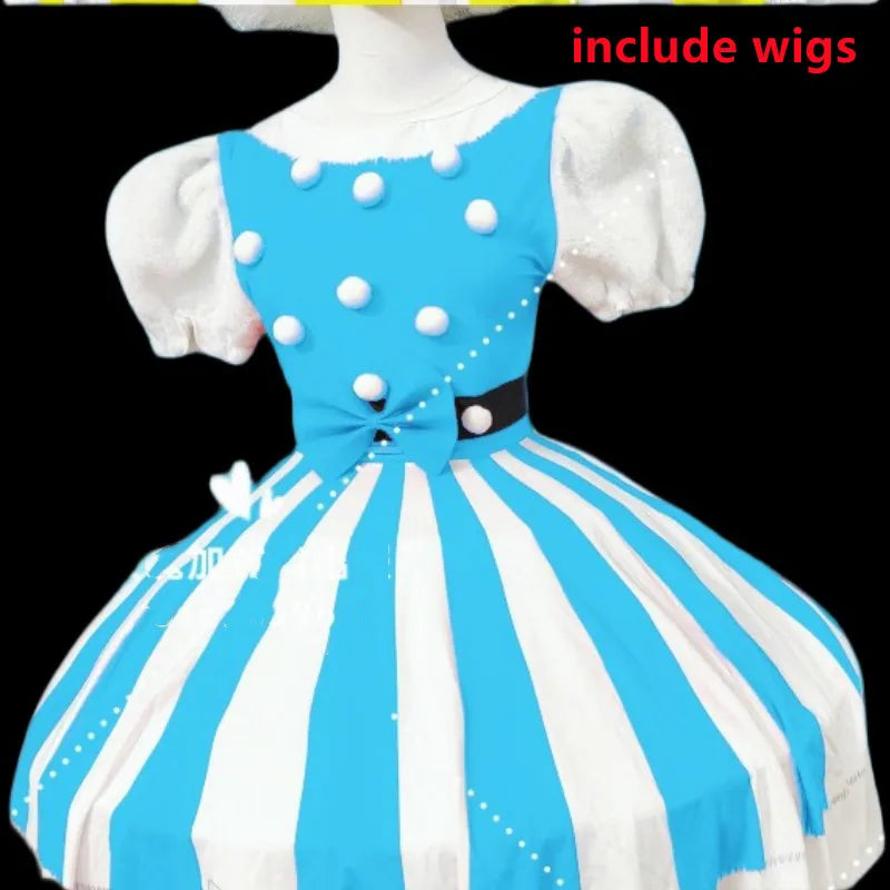 Clown Cosplay Costume Role Playing Team Tour Performance Clothes Carnival Party Amusement Park Rave Outfit Dancer Stage Wear
