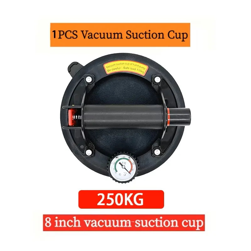 250 kg Vacuum Suction Cup Carrying Capacity Heavy Duty Lifter 8 Inch Hand Pump Suction Cup for Granite Tile Glass Manual Lifting