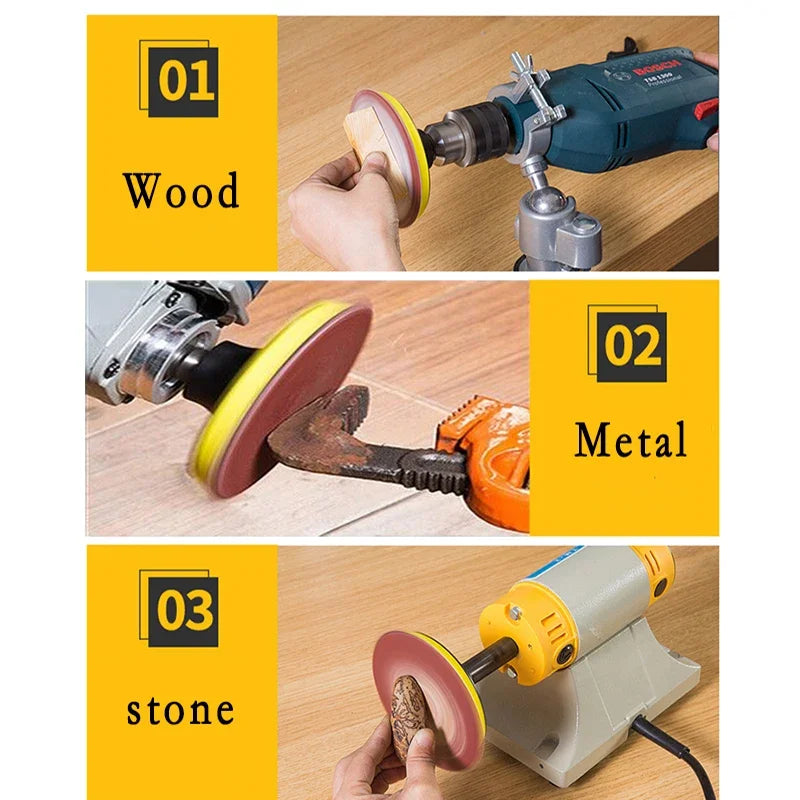 50-100pcs Set 2 inch Sanding Discs Pad Kit for Drill Grinder Rotary Tools with Backer Plate Includes 60-2000 Grit Sandpapers