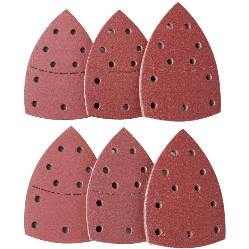 10/20/40 PCS 11Holes Mouse 40-2000 Grits Paper Detail Sanding Sander Sander PSM Triangular Sandpaper Detail Multi