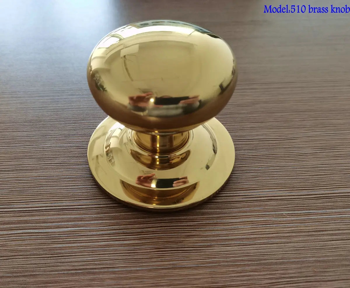 European Style Brass Copper Home Hall Door Gate Hollow Knob Handle PB Pomo Puerta De Entrada