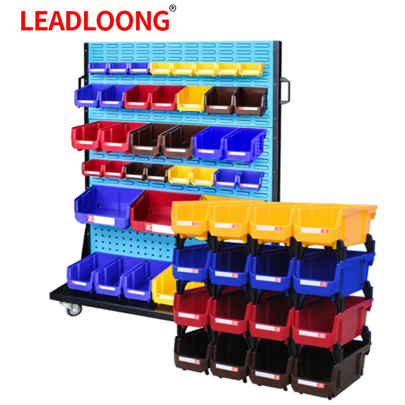 V1310 Plastic Stackable Storage Bins Screw Storage Boxes Stackable Bin (6/24pcs)