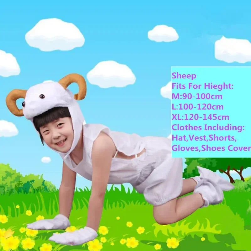 Cute Multiple Animal Costume Children Kids Boys Girls Summer Short Cosplay Costumes Carnival Party Dress Halloween
