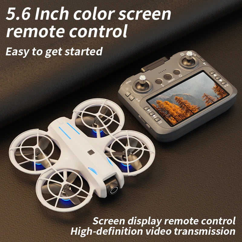 L105 PRO Mini Drone 8K HD Dual Camera Brushless Optical Flow Positioning UAV LCD Remote Control Quadcopter Children RC Toy Gifts