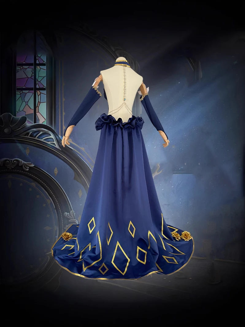 Anime Role Play Cosplay Costume C.C. Dress Halloween Carnival Party Fancy Outfit Chessboard Dinner Party Gown